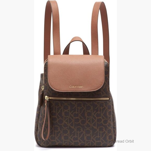 Leather Backpack with Anti-Theft Pocket, Adjustable Straps, 4 Pockets main image 2